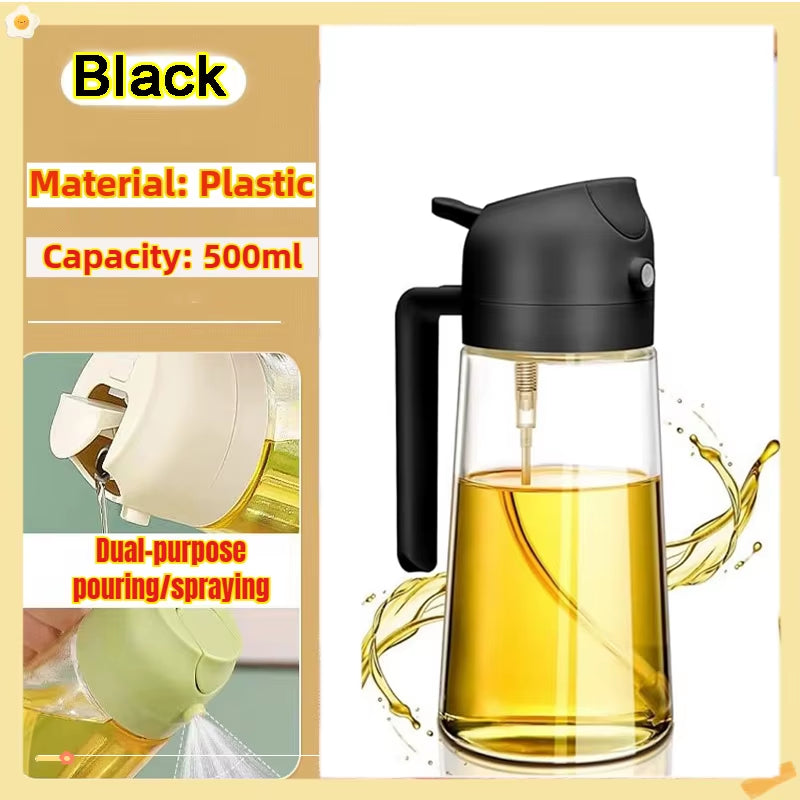 200/300/500Ml Oil Spray Bottle BBQ Cooking Olive Oil Sprayer Kitchen Baking Oil Spray Empty Bottle Vinegar Bottle Oil Brush